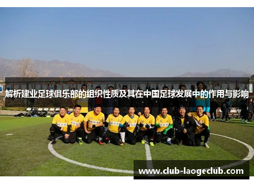 解析建业足球俱乐部的组织性质及其在中国足球发展中的作用与影响
